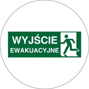 GOBO sklíčko so značkou Núdzový východ