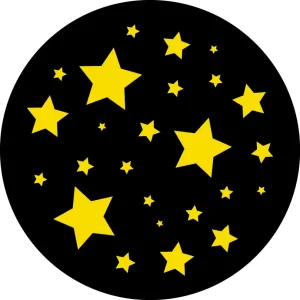 GOBO sklíčko s motívom hviezd, dvojfarebná verzia