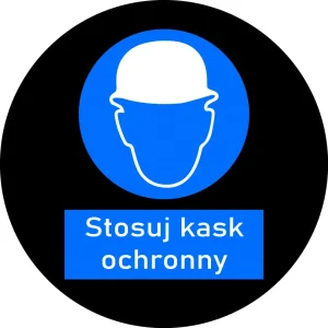 GOBO sklíčko s bezpečnostnou značkou Používaj ochrannú prilbu