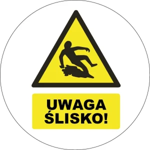 GOBO sklíčko s výstražnou značkou Pozor, klzký povrch